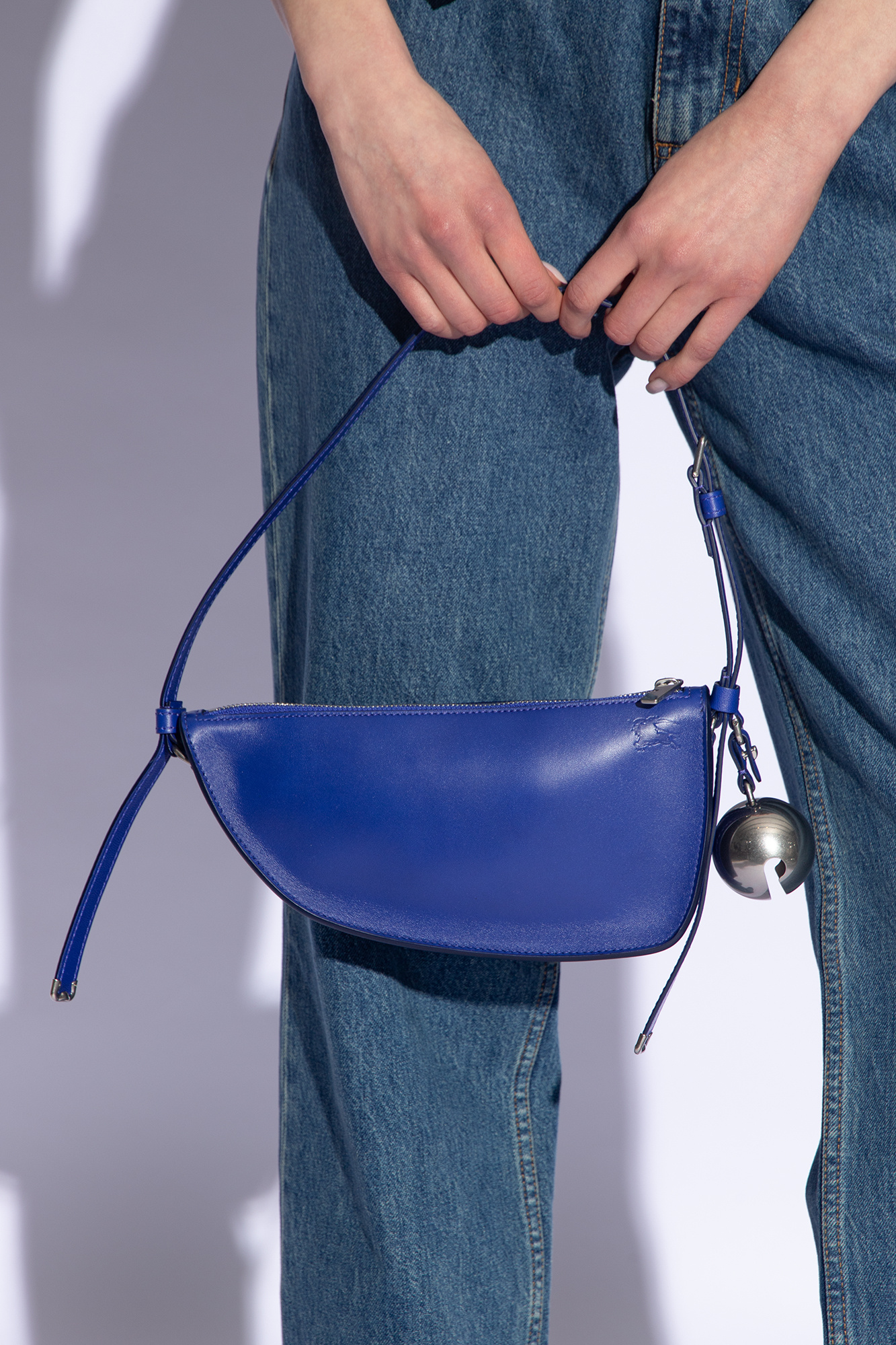 Blue 'Mini Shield Sling' Shoulder Bag Burberry - burberry